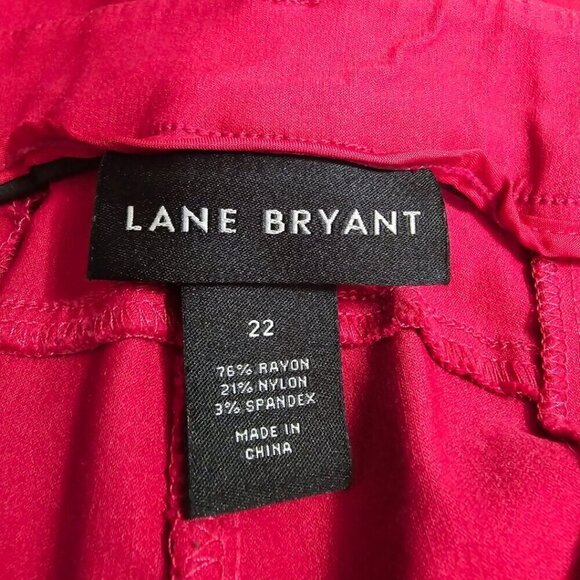 Lane Bryant Fuchsia 4-Season Slim Ankle Pant Sz 22 - Picture 7 of 9